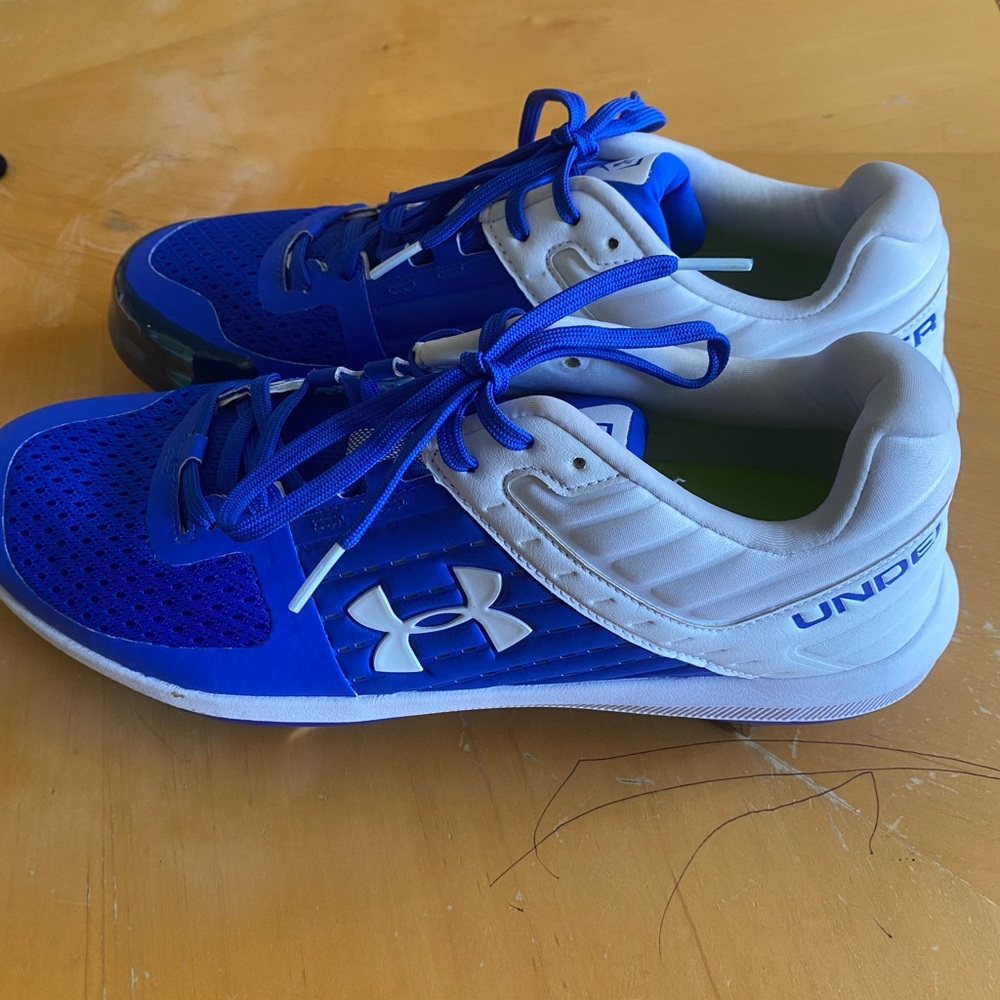 baseball cleats RHP Cleats Blue White Size 12